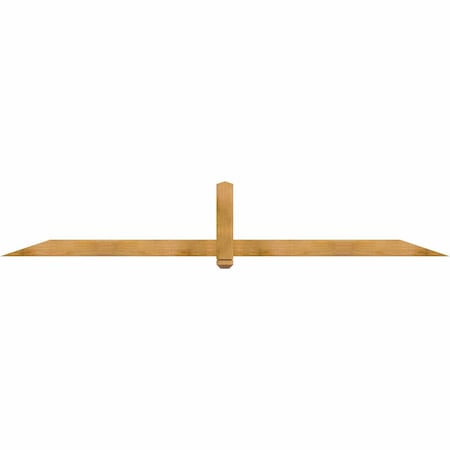 Ekena Millwork Eugene Rough Sawn Timber Gable Bracket, Western Red Cedar, 108"W x 18"H x 2"D x 4"F, 4/12 Pitch GBW108X18X0204EUG00RWR
